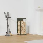Casa si Gradina - Termice - Sobe, Seminee si accesorii - Accesorii seminee si sobe - Suport pentru lemne de foc Verde masline Otel laminat la rece - Infinity.ro
