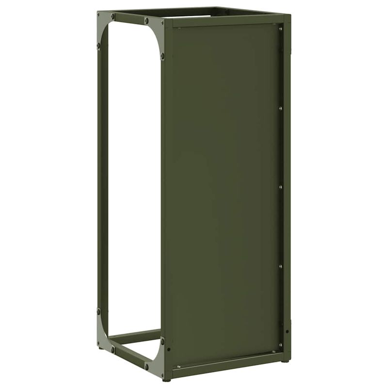 Casa si Gradina - Termice - Sobe, Seminee si accesorii - Accesorii seminee si sobe - Suport pentru lemne de foc Verde masline Otel laminat la rece - Infinity.ro