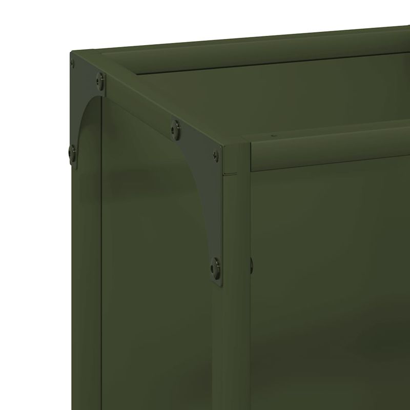 Casa si Gradina - Termice - Sobe, Seminee si accesorii - Accesorii seminee si sobe - Suport pentru lemne de foc Verde masline Otel laminat la rece - Infinity.ro