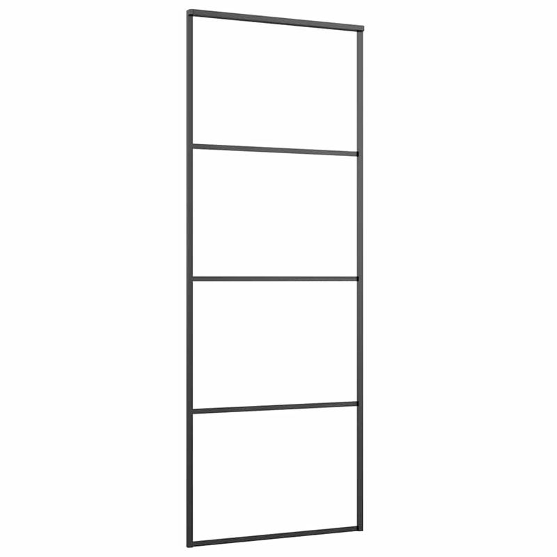 Casa si Gradina - Constructii - Usi interior, exterior si garaj - Usi interior - Usa glisanta cu set de feronerie neagra 76x205 cm Sticla ESG - Infinity.ro