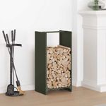 Casa si Gradina - Termice - Sobe, Seminee si accesorii - Accesorii seminee si sobe - Suport pentru lemne de foc Verde masline Otel laminat la rece - Infinity.ro
