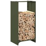 Casa si Gradina - Termice - Sobe, Seminee si accesorii - Accesorii seminee si sobe - Suport pentru lemne de foc Verde masline Otel laminat la rece - Infinity.ro