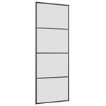 Casa si Gradina - Constructii - Usi interior, exterior si garaj - Usi interior - Usa glisanta cu set de feronerie neagra 76x205 cm Sticla ESG - Infinity.ro