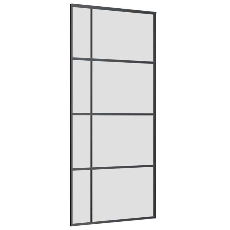 Casa si Gradina - Constructii - Usi interior, exterior si garaj - Usi interior - Usa glisanta cu set de feronerie neagra 90x205 cm Sticla ESG - Infinity.ro