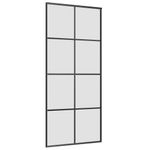 Casa si Gradina - Constructii - Usi interior, exterior si garaj - Usi interior - Usa glisanta cu set de feronerie neagra 90x205 cm Sticla ESG - Infinity.ro