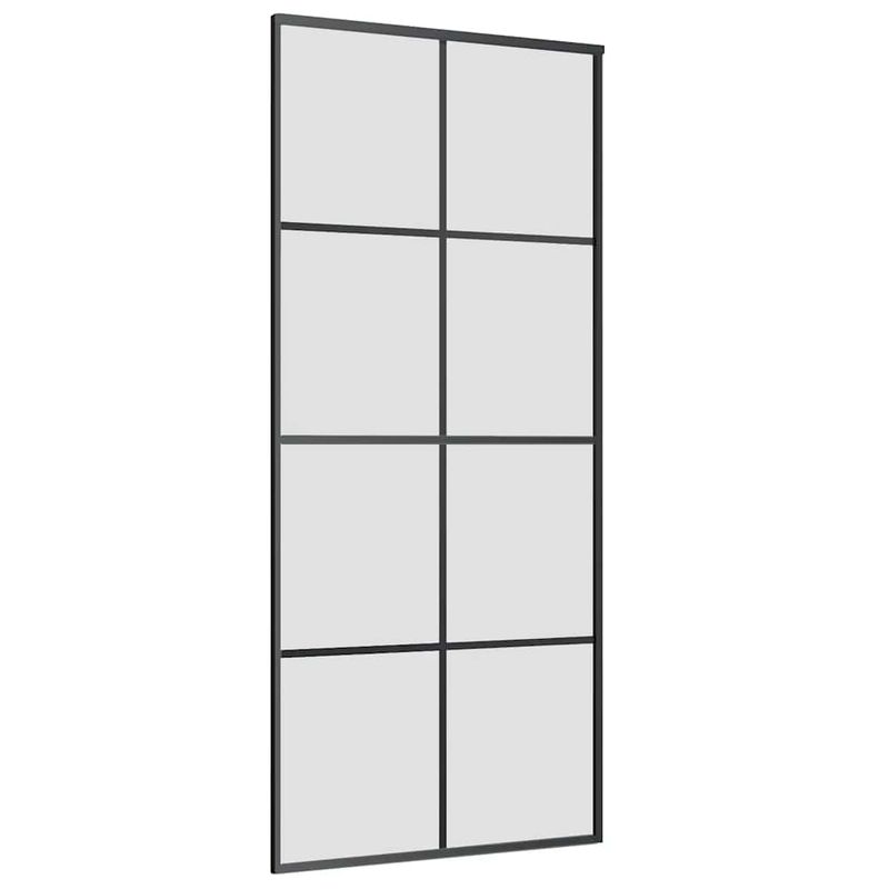 Casa si Gradina - Constructii - Usi interior, exterior si garaj - Usi interior - Usa glisanta cu set de feronerie neagra 90x205 cm Sticla ESG - Infinity.ro