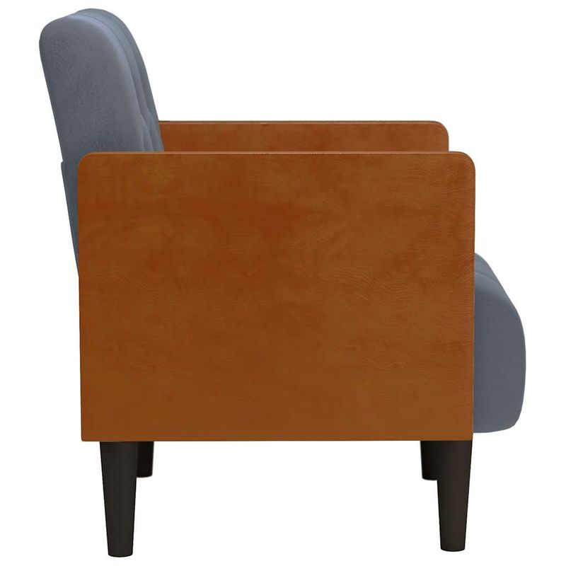 Casa si Gradina - Mobilier - Scaune si fotolii - Fotolii - Fotoliu cu cotiere gri inchis 55 cm catifea - Infinity.ro