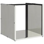 Casa si Gradina - Termice - Sobe, Seminee si accesorii - Accesorii seminee si sobe - Suport pentru lemne de foc 40x40x40 cm otel inoxidabil - Infinity.ro