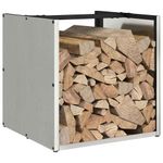 Casa si Gradina - Termice - Sobe, Seminee si accesorii - Accesorii seminee si sobe - Suport pentru lemne de foc 40x40x40 cm otel inoxidabil - Infinity.ro