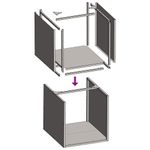 Casa si Gradina - Termice - Sobe, Seminee si accesorii - Accesorii seminee si sobe - Suport pentru lemne de foc 40x40x40 cm otel inoxidabil - Infinity.ro