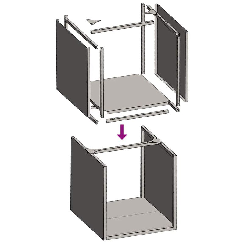 Casa si Gradina - Termice - Sobe, Seminee si accesorii - Accesorii seminee si sobe - Suport pentru lemne de foc 40x40x40 cm otel inoxidabil - Infinity.ro