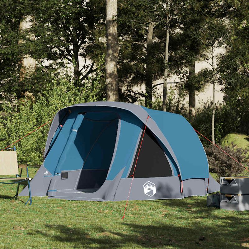 Sport si Outdoor - Camping - Corturi camping - Cort de camping, 4 persoane, albastru, impermeabil - Infinity.ro