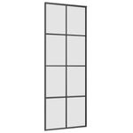 Casa si Gradina - Constructii - Usi interior, exterior si garaj - Usi interior - Usa glisanta cu set de feronerie neagra 76x205 cm Sticla ESG - Infinity.ro