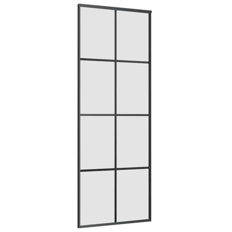 Casa si Gradina - Constructii - Usi interior, exterior si garaj - Usi interior - Usa glisanta cu set de feronerie neagra 76x205 cm Sticla ESG - Infinity.ro