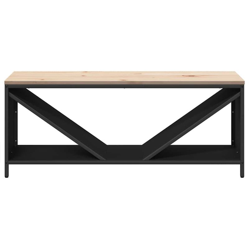 Casa si Gradina - Termice - Sobe, Seminee si accesorii - Accesorii seminee si sobe - Suport pentru lemne de foc cu blat lemn negru 100,5x35,5x40 cm - Infinity.ro