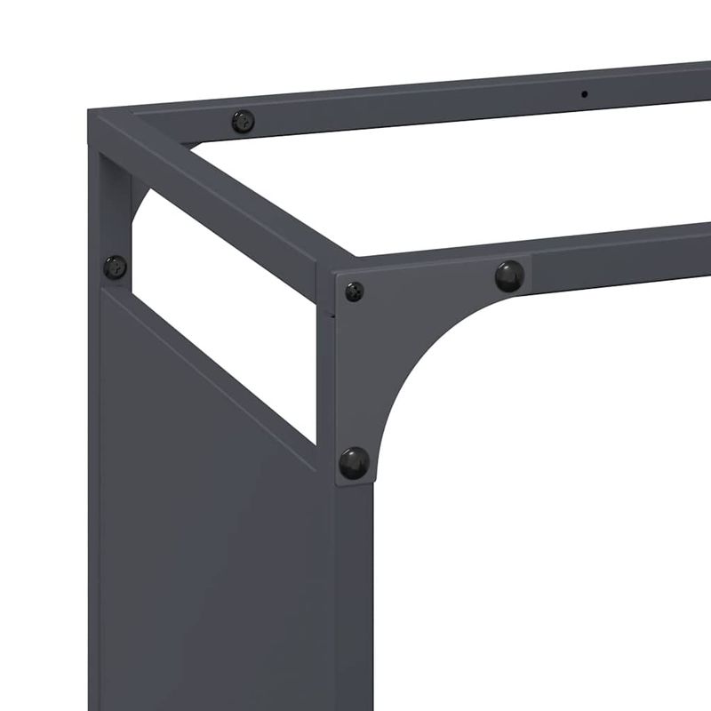 Casa si Gradina/Termice/Sobe, Seminee si accesorii/Accesorii seminee si sobe - Suport pentru lemne de foc Antracit Otel laminat la rece - Infinity.ro
