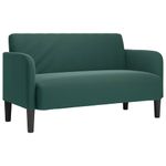 Casa si Gradina - Mobilier - Canapele si coltare - Canapele - Canapea lovesea verde inchis 109 cm catifea - Infinity.ro