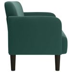 Casa si Gradina - Mobilier - Canapele si coltare - Canapele - Canapea lovesea verde inchis 109 cm catifea - Infinity.ro