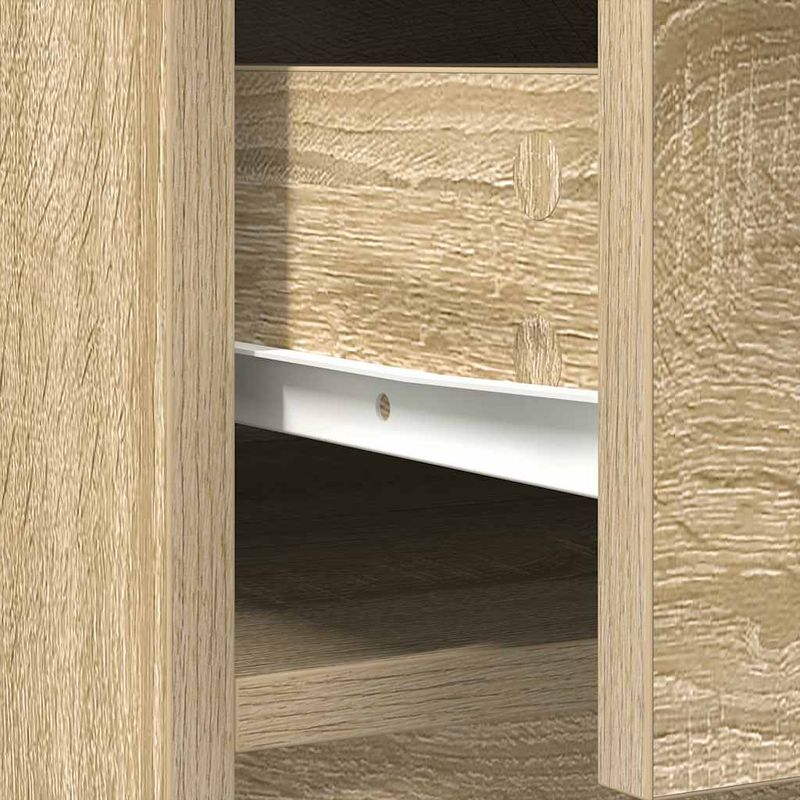 Casa si Gradina - Mobilier - Comode si corpuri - Comode - Bufeta cu sertare si usi Stejar Sonoma 70,5x34x74,5 cm - Infinity.ro
