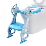 Jucarii, Copii si Bebe - Igiena si ingrijire - Baia bebelusului - Olite si reductoare WC - Reductor pentru toaleta cu colac si scarita culoare bleu - Infinity.ro