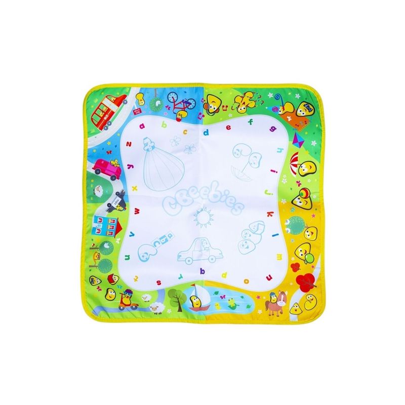 Jucarii, Copii si Bebe - Jucarii si jocuri - Jucarii & jocuri educative - Seturi pictura si desen - Set covoras lavabil pentru desenat, cu carioaca si sablon, 60 x 60 cm, multicolor, RMS 35-0126 - Infinity.ro