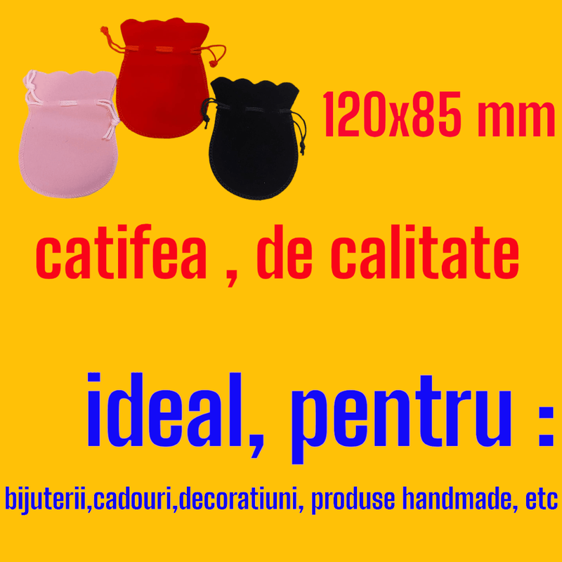 Fashion, accesorii si bijuterii - Femei - Bijuterii femei - Cutii bijuterii - Cutie bijuterii, 1 compartiment bratari si 3 compartimente inele si cercei, 20x15x5 cm si set 3 saculeti catifea, cu snur, 120x85 mm - Infinity.ro