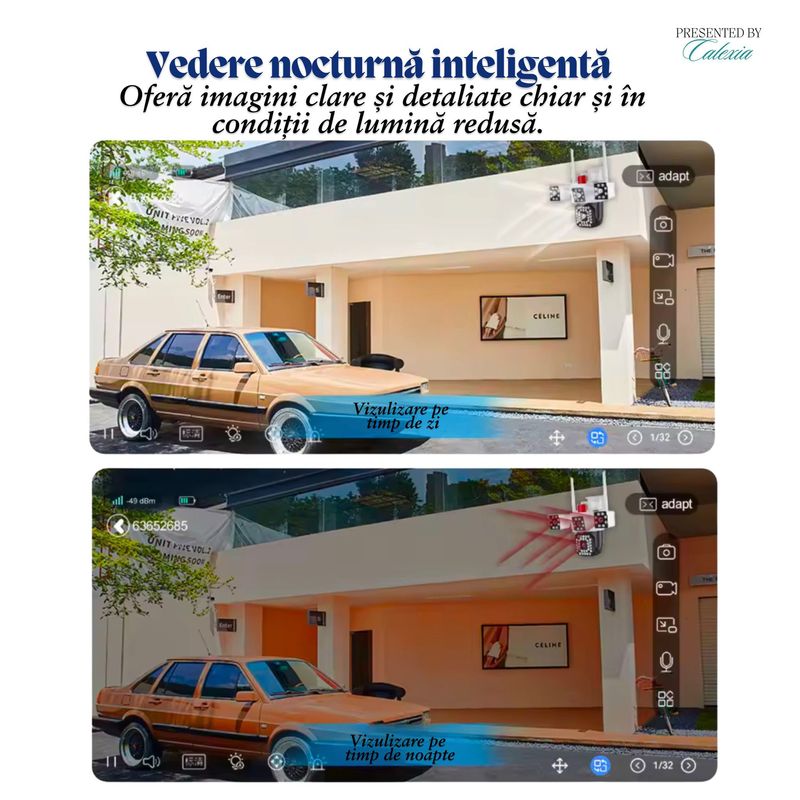 Casa si Gradina - Electrice - Smart Home - Camere de supraveghere - Camera de Supraveghere 2 in 1 Guardio, 4G & Port LAN,Full HD, Audio,Alarma, Senzor Miscare, Rotire 360°,Zoom Digital 10x - Infinity.ro