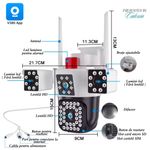 Casa si Gradina - Electrice - Smart Home - Camere de supraveghere - Camera de Supraveghere 2 in 1 Guardio, 4G & Port LAN,Full HD, Audio,Alarma, Senzor Miscare, Rotire 360°,Zoom Digital 10x - Infinity.ro