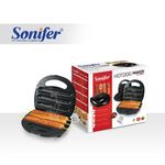 Electronice si Electrocasnice - Electrocasnice bucatarie - Preparare paine - Sandwich-maker - Aparat de prajit hotdog maker, marca SONIFER SF 6069 800W - Infinity.ro