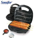 Electronice si Electrocasnice - Electrocasnice bucatarie - Preparare paine - Sandwich-maker - Aparat de prajit hotdog maker, marca SONIFER SF 6069 800W - Infinity.ro