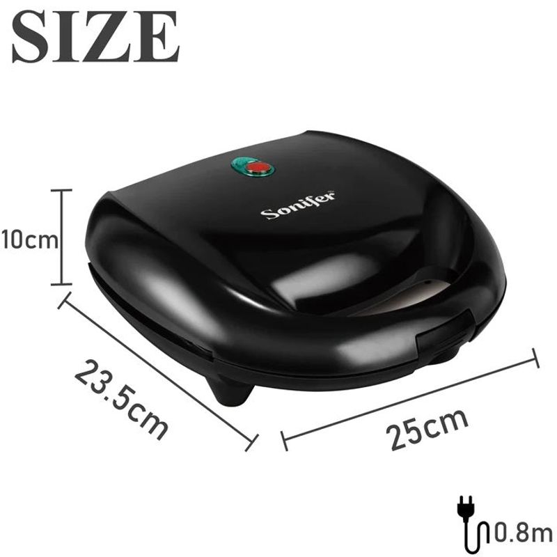 Electronice si Electrocasnice - Electrocasnice bucatarie - Preparare paine - Sandwich-maker - Aparat de prajit hotdog maker, marca SONIFER SF 6069 800W - Infinity.ro