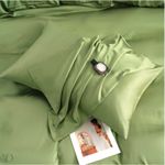 Casa si Gradina - Textile si covoare - Lenjerii de pat - Cearceafuri de pat - Cearceaf de pat Kotonia Home Hotel - 220x240 cm, 100% bumbac, Damasc DeLux Saten, verde fistic - Infinity.ro