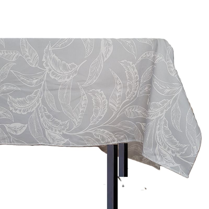 Casa si Gradina - Textile si covoare - Textile bucatarie - Fete de masa - Fata de masa Kotonia Home Exotic - 100% bumbac, 160x180 cm, creton impermeabil, frunze gri - Infinity.ro