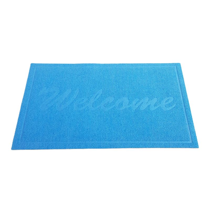 Casa si Gradina - Textile si covoare - Covoare - Covorase intrare - Covoras intrare - Welcome uni, 45x75 cm, antiderapant 100% pvc, tourquoise - Infinity.ro
