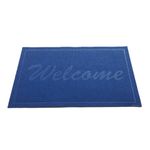 Casa si Gradina - Textile si covoare - Covoare - Covorase intrare - Covoras intrare - Welcome uni, 45x75 cm, antiderapant 100% pvc, albastru - Infinity.ro