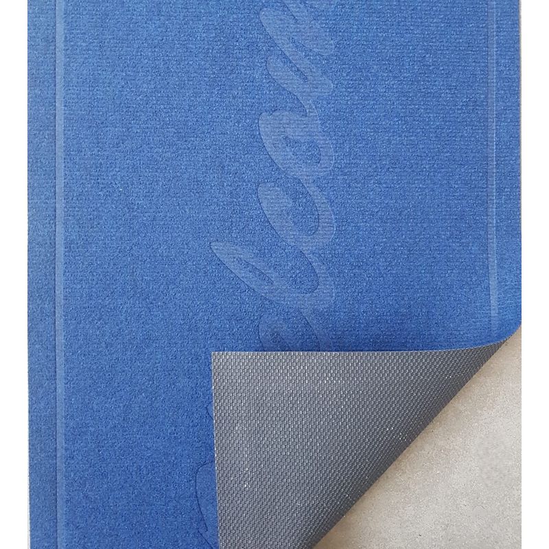 Casa si Gradina - Textile si covoare - Covoare - Covorase intrare - Covoras intrare - Welcome uni, 45x75 cm, antiderapant 100% pvc, albastru - Infinity.ro