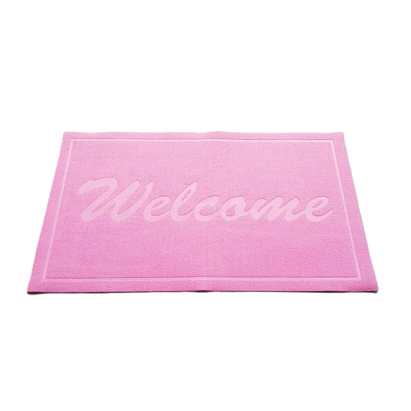 Casa si Gradina - Textile si covoare - Covoare - Covorase intrare - Covoras intrare - Welcome uni, 45x75 cm, antiderapant 100% pvc, roz - Infinity.ro