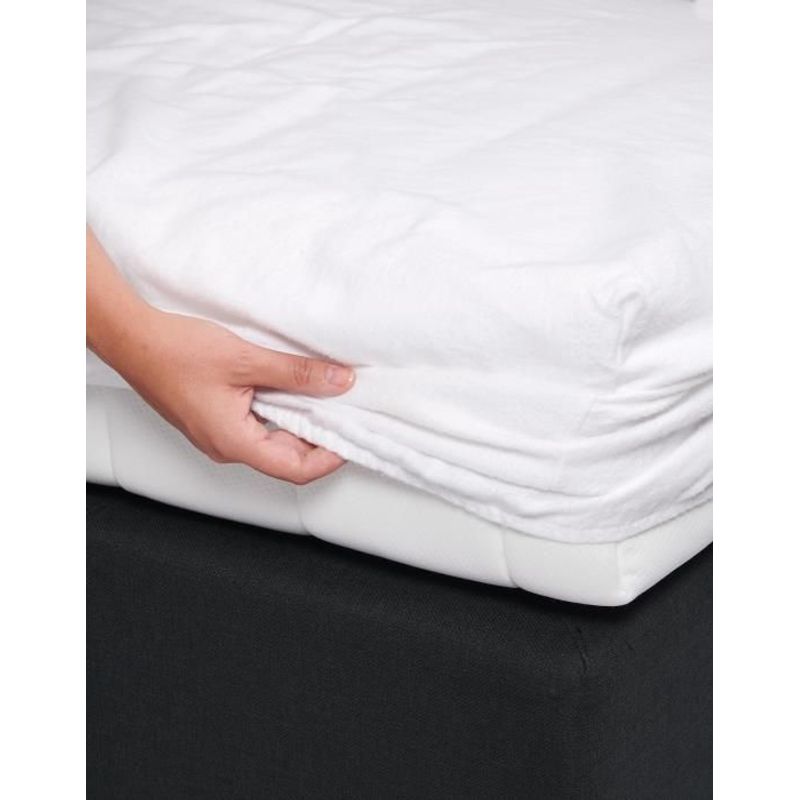 Casa si Gradina - Textile si covoare - Lenjerii de pat - Protectie saltea - Husa pat Kotonia Home Hotel - Tricot 100% bumbac, pentru saltea 180x200+20 cm, alb - Infinity.ro