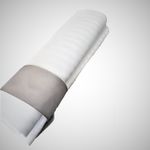 Casa si Gradina - Textile si covoare - Textile bucatarie - Servete si naproane - Set 10 servetele masa Kotonia Home Hotel - 45x45 cm, 100% bumbac, Damasc Saten, latime dungi 0.5 cm, alb - Infinity.ro