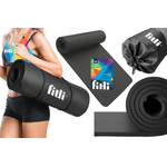 Sport si Outdoor - Fitness - Accesorii fitness - Saltele fitness - Saltea Yoga pentru exercitii, material spuma, 183x61 cm,Negru - Infinity.ro