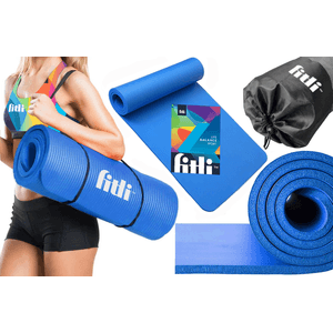 Saltea Yoga pentru exercitii, material spuma, 183x61 cm,Albastru