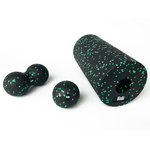 Ingrijire personala si Cosmetice - Sanatate si wellness - Articole wellness - Aparate si dispozitive de masaj - Set accesorii pentru masaj cu rola si mingii, Fitli, Verde - Infinity.ro
