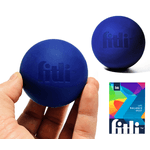 Sport si Outdoor - Fitness - Accesorii fitness - Mingi de fitness - Minge din silicon  pentru masaj terapeutic, diametru 6 cm, Albastru - Infinity.ro