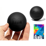 Sport si Outdoor - Fitness - Accesorii fitness - Mingi de fitness - Minge din silicon  pentru masaj terapeutic, diametru 6 cm, Negru - Infinity.ro
