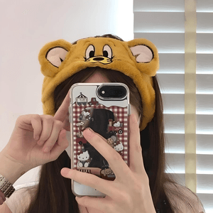 Bentita pentru par model Jerry, culoare maro deschis, marime universala, Tom&Jerry