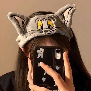 Bentita pentru par model TOM, culoare gri, marime universala, Tom&Jerry
