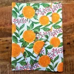 Casa si Gradina - Textile si covoare - Textile bucatarie - Fete de masa - Fata de masa Kotonia Home Exotic - 100% bumbac, 180x180 cm, creton impermeabil, decor portocale si merisor - Infinity.ro