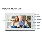 Casa si Gradina - Electrice - Smart Home - Accesorii control acces si supraveghere - Sistem video de interfon cu ecran de 7 inchi, CRISTALIS SALE™, Videointerfon cu 5 chei de acces, Vedere nocturna - Infinity.ro