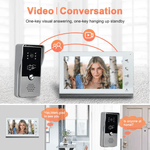 Casa si Gradina - Electrice - Smart Home - Accesorii control acces si supraveghere - Sistem video de interfon cu ecran de 7 inchi, CRISTALIS SALE™, Videointerfon cu 5 chei de acces, Vedere nocturna - Infinity.ro