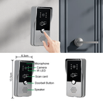 Casa si Gradina - Electrice - Smart Home - Accesorii control acces si supraveghere - Sistem video de interfon cu ecran de 7 inchi, CRISTALIS SALE™, Videointerfon cu 5 chei de acces, Vedere nocturna - Infinity.ro